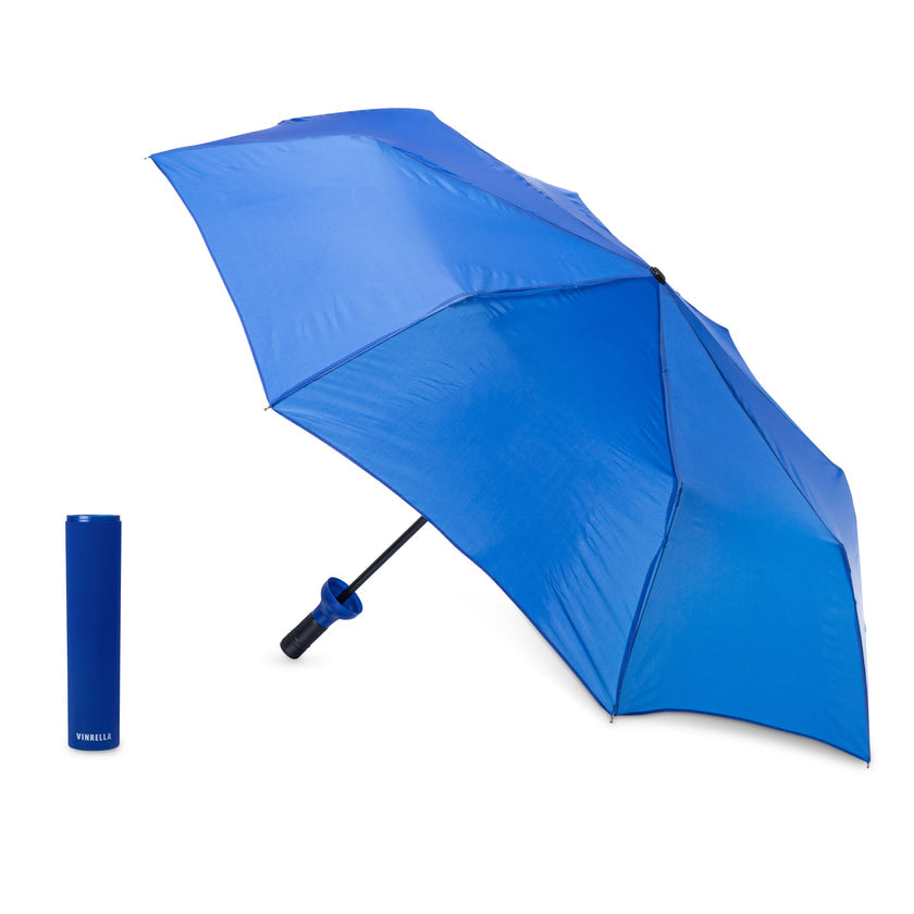 Wine Bottle Umbrella Cobalt