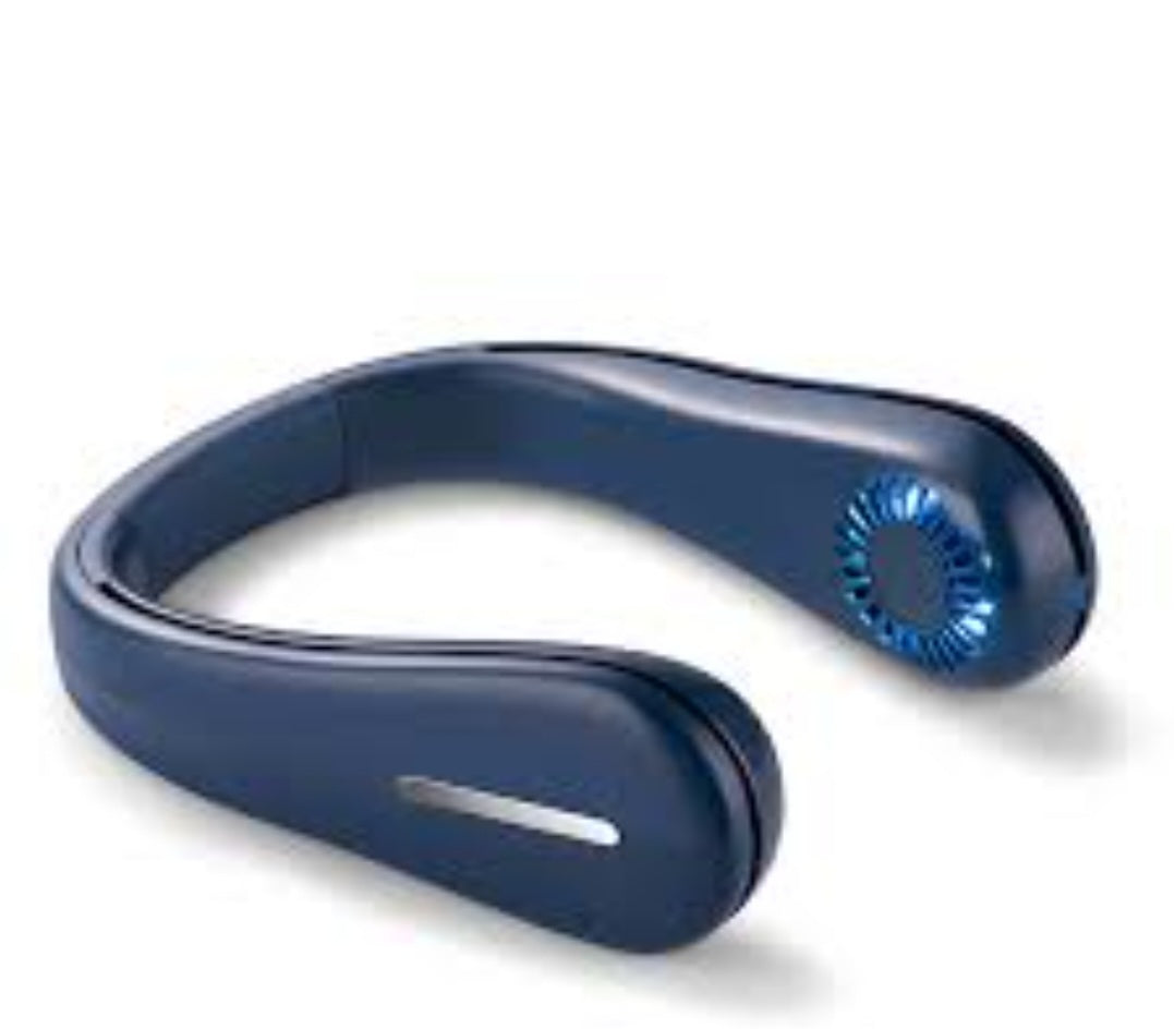 Navy Bladeless Neck Fan