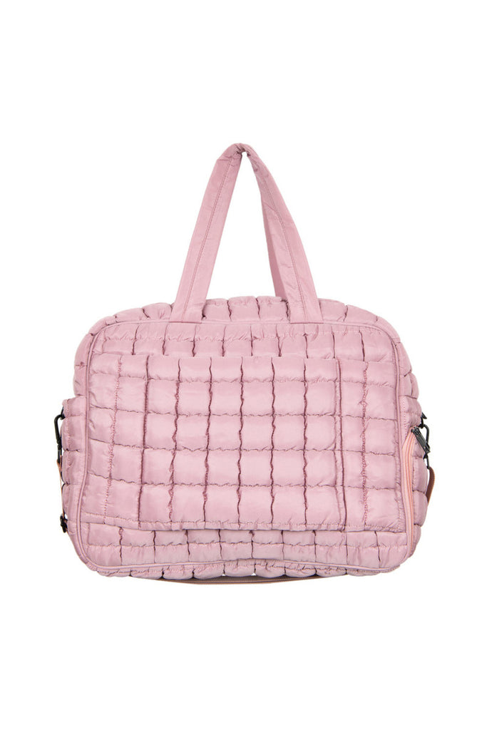 Mauve Quilted Duffle