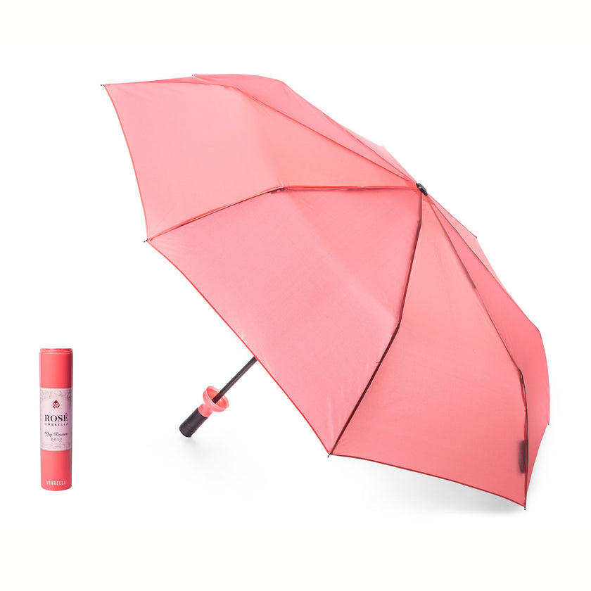 Wine Bottle Umbrella Rose`