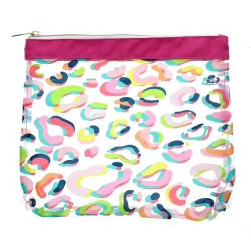 Pink Leopard Zipper Pouch