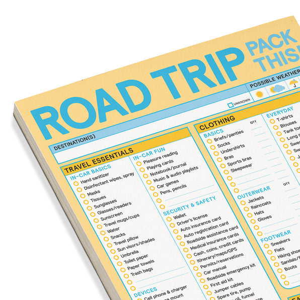 Road Trip Packing List