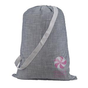 Grey Chambray Laundry Bag