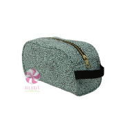 Aqua Cheeta Cosmetic Bag