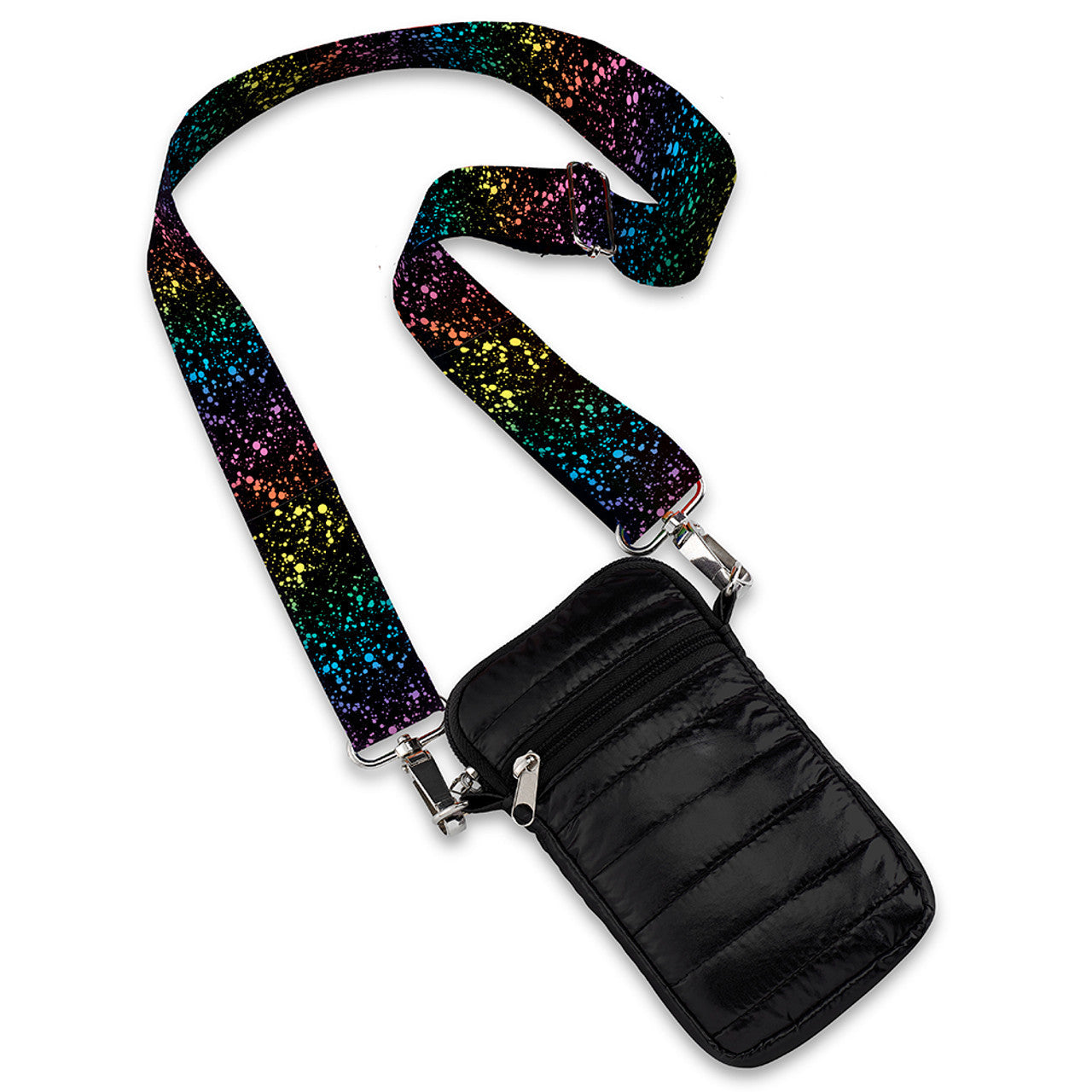 Puffer Camera Case - Rainbow Splatter