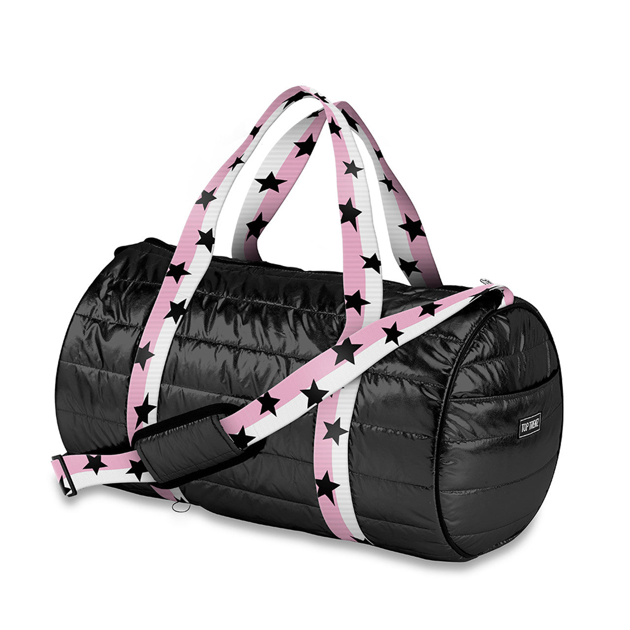 Pink White Star Puffer Duffle