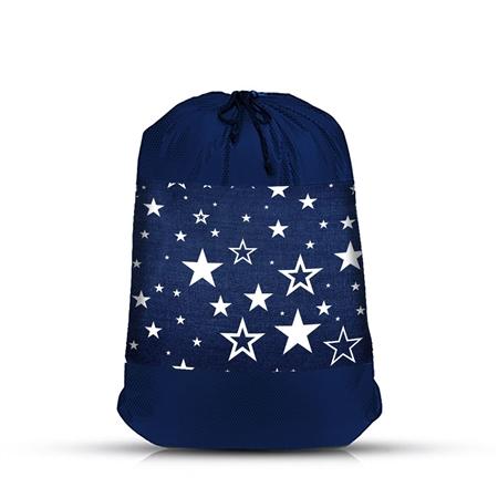 Navy Star Laundry Bag