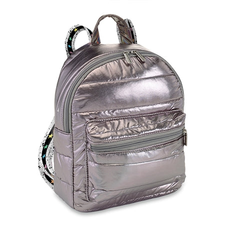 Paint Splatter Mini Puffer Backpack