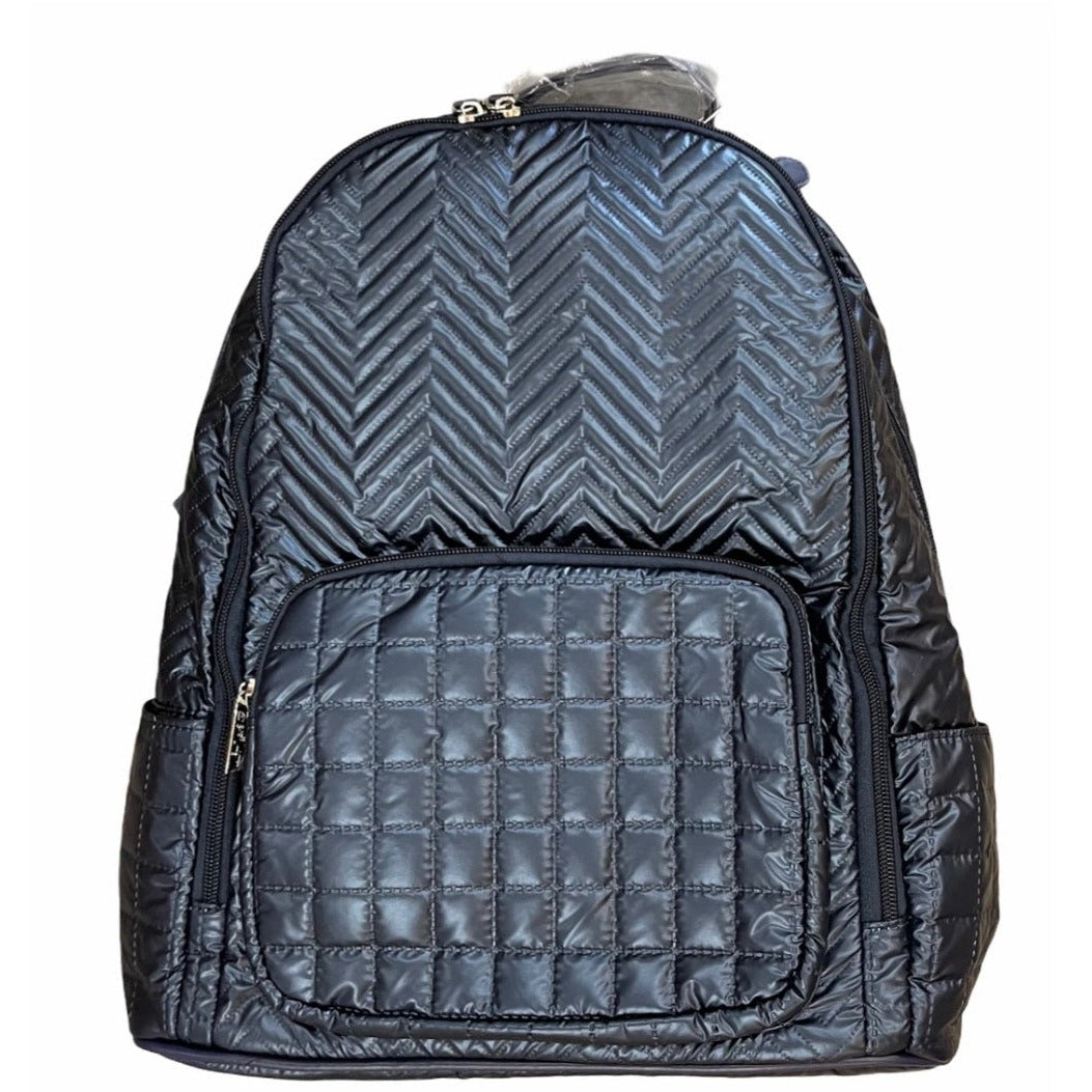 Navy Chevron Backpack