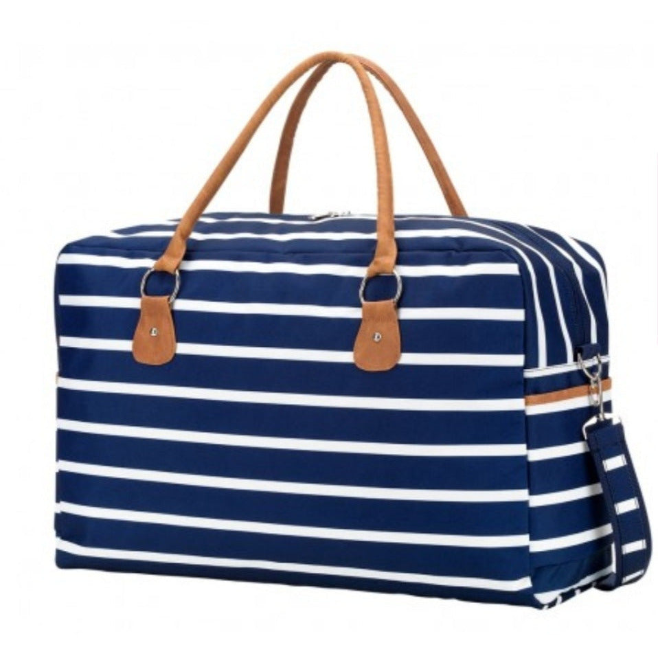 Navy Stripe Travel Bag