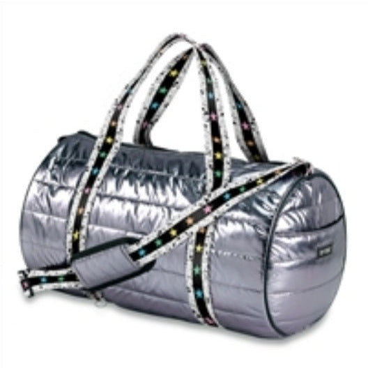 Paint Splatter Puffer Duffle