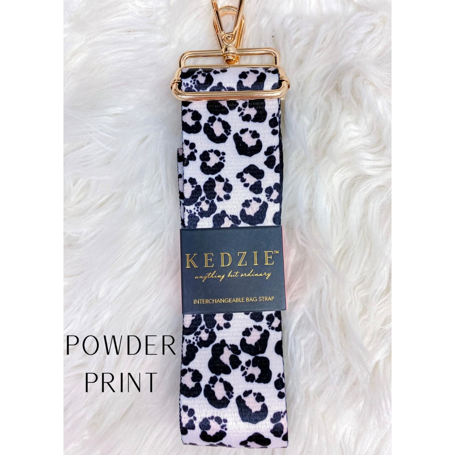 Powder Print Interchangable Purse Straps