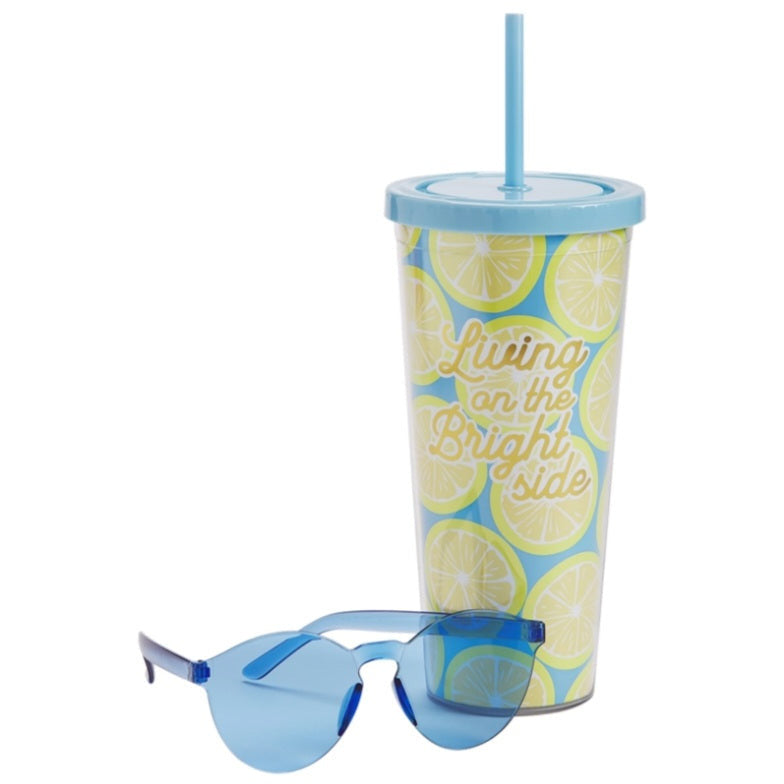 Tumbler Glasses Set Blue