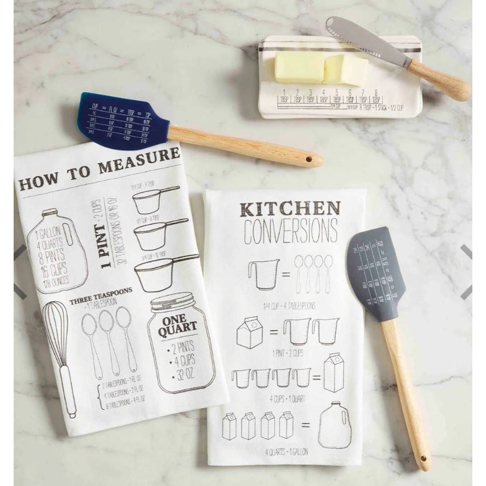 Grey Measure Spatula Towel Set