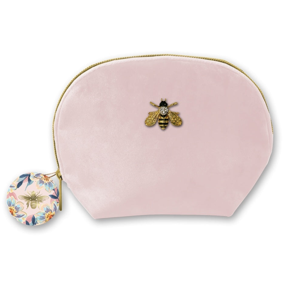 Mauve Velvet Cosmetic Bag