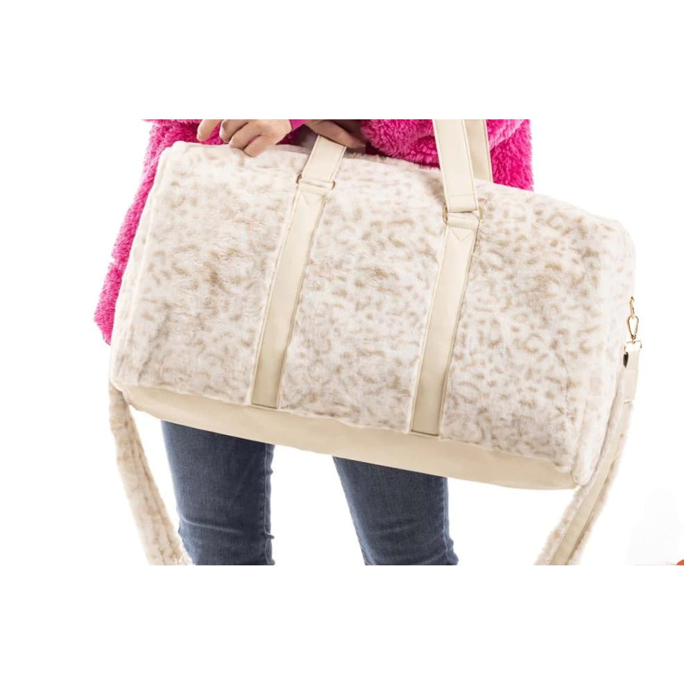 Snow Leopard Fur Duffle