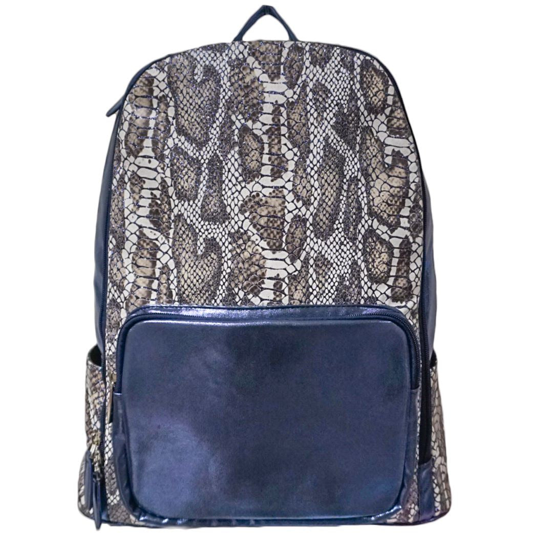 Navy Snake Backpack