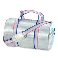 Candy Stripe Puffer Duffle