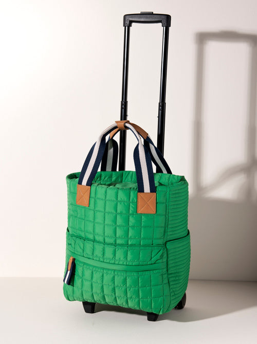 Quilted Travel Roller Green
