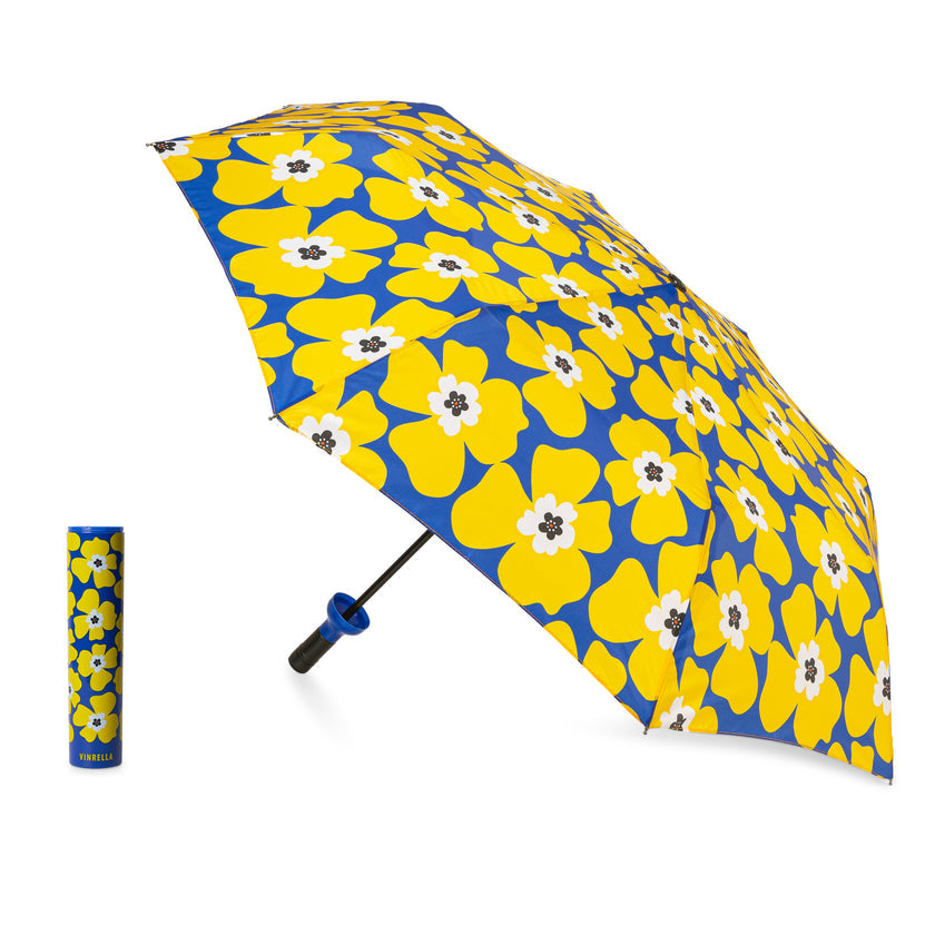 Wine Bottle Umbrella Floral