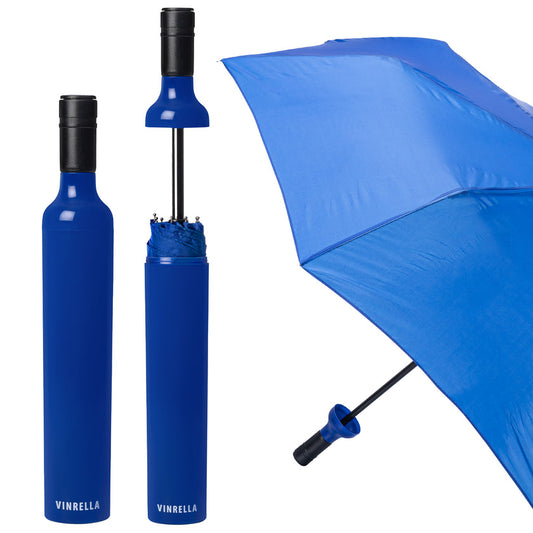 Wine Bottle Umbrella Cobalt