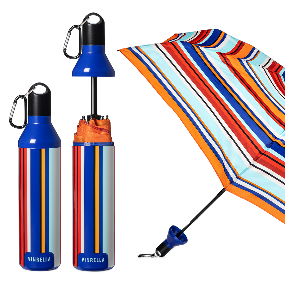 Water Bottle Umbrella- Stripes