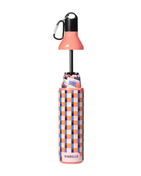 Water Bottle Umbrella- Gingham Pink