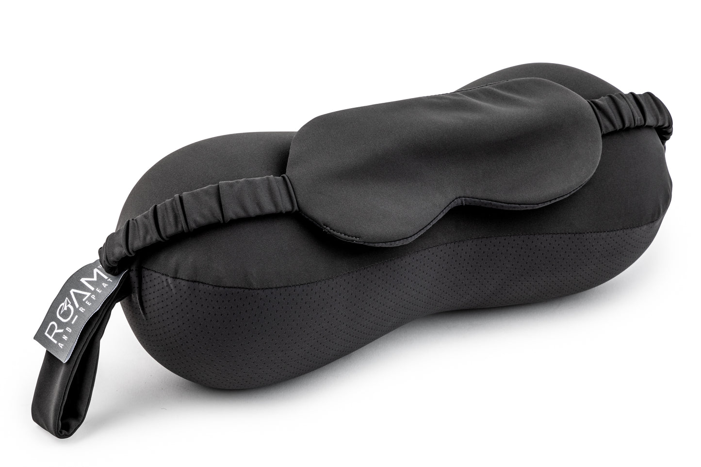 Travel Pillow with Detachable Eye Mask - Gray