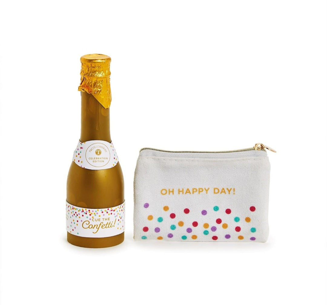 Celebration Champagne Confetti Popper w/Pouch