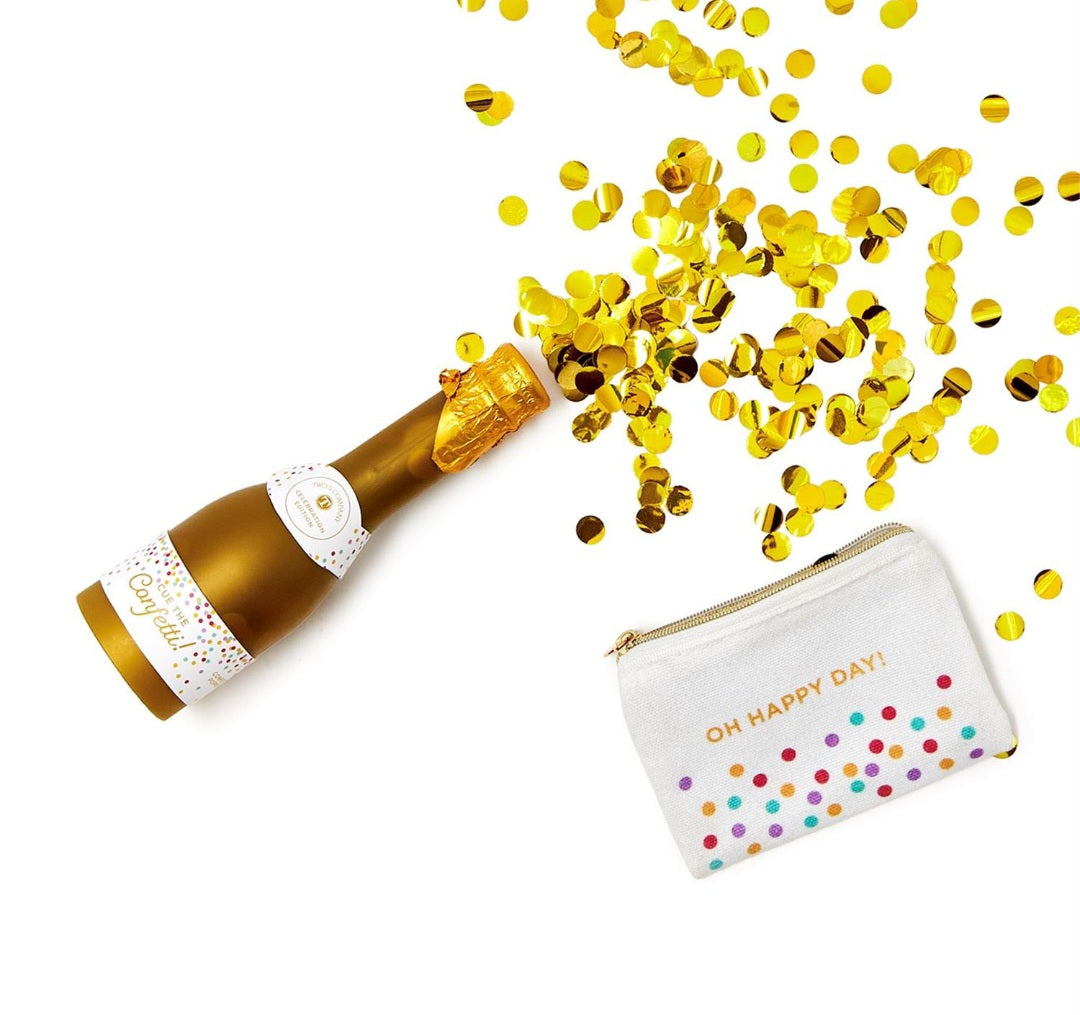 Celebration Champagne Confetti Popper w/Pouch