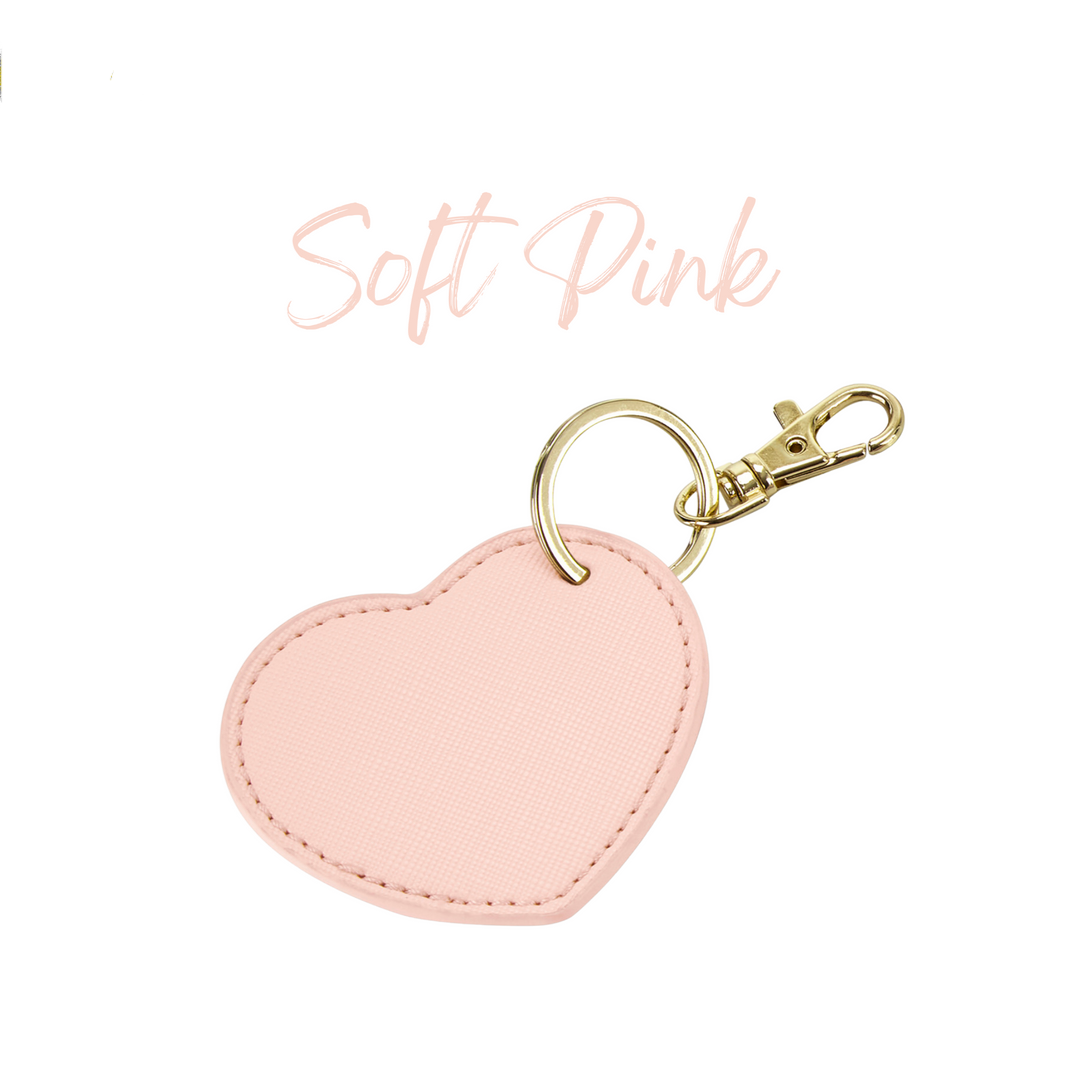 Pink Heart Key Ring
