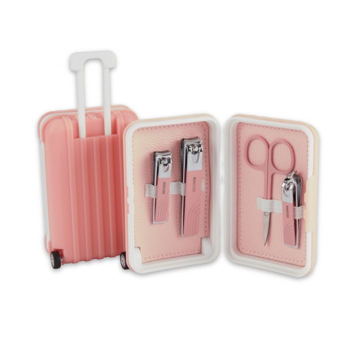 Suitcase Manicure Set Pink