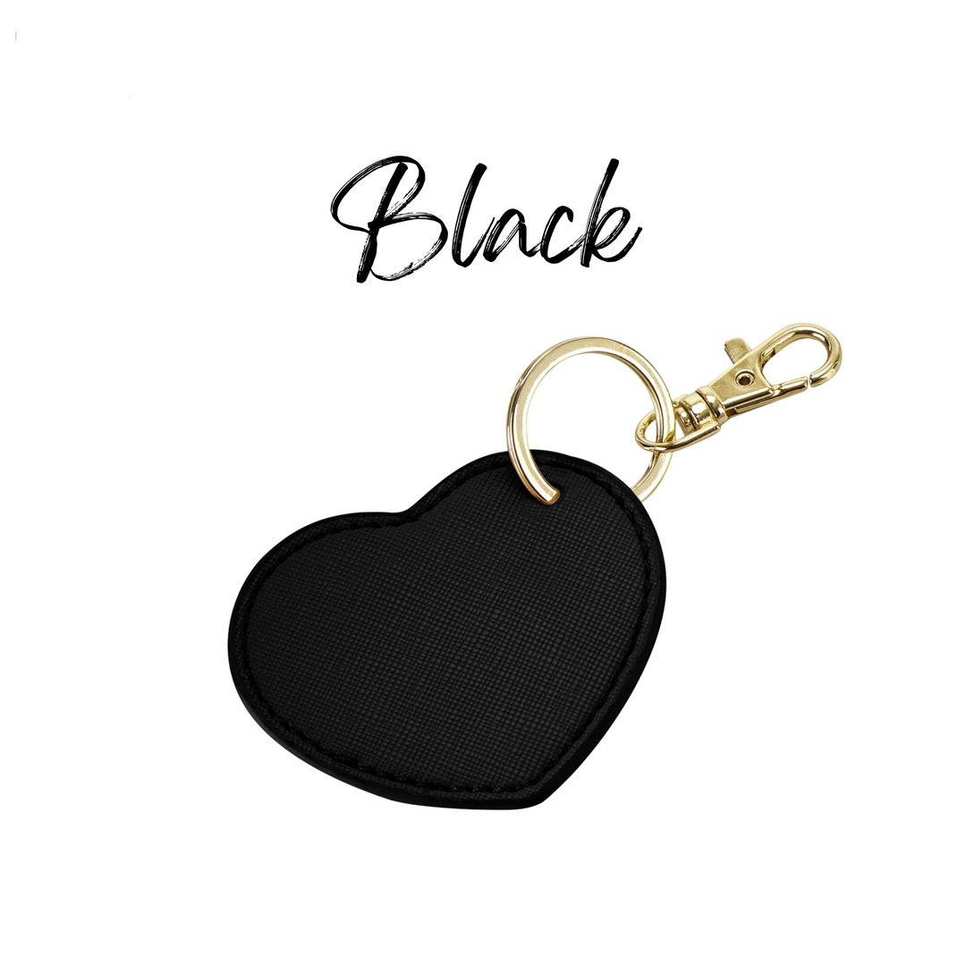 Black Heart Key Ring