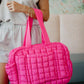 Hot Pink Quilted Duffle