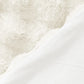 Bubble White Faux Fur Throw