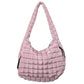 Mauve Quilted Tote Bag