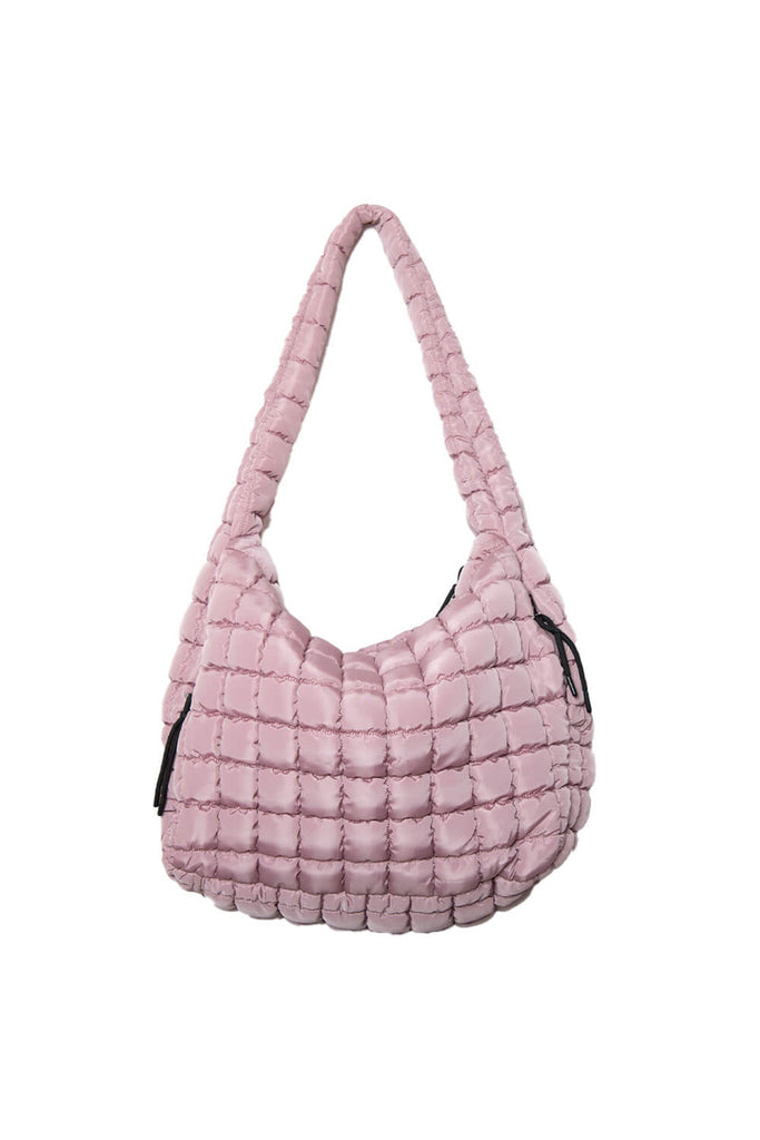 Mauve Quilted Tote Bag