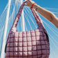 Mauve Quilted Tote Bag