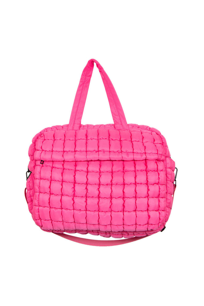 Hot Pink Quilted Duffle