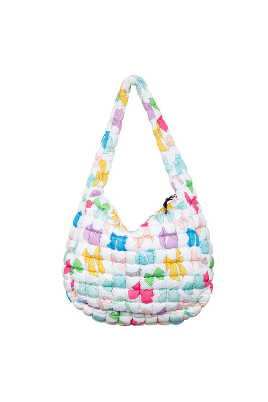 Multicolored Quilted Tote Bag