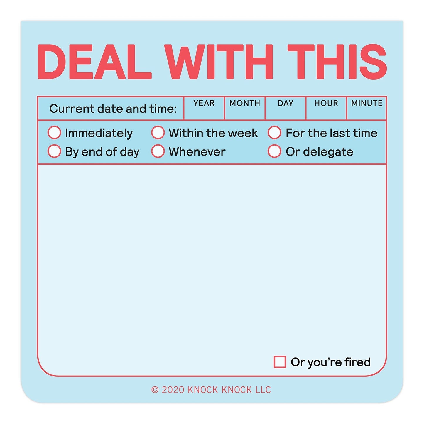 Deal With This Sticky Note