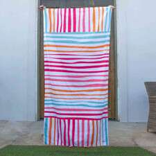 Hot Pink Stripe QD Towel