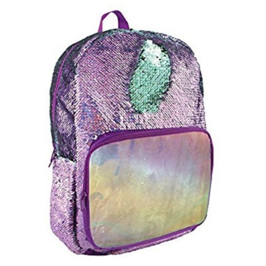 Purple Magic Sequins Backpack