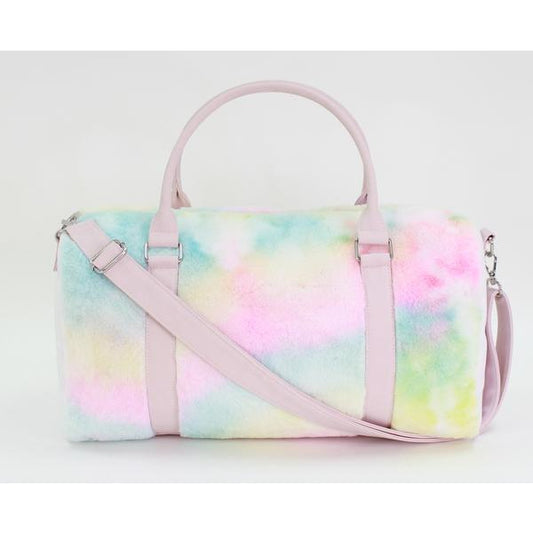 Rainbow Fur Duffle Bag