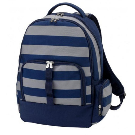 Grey Stripe Backpack