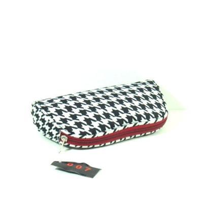 Houndstooth 9" Small Cosmetic Pouch