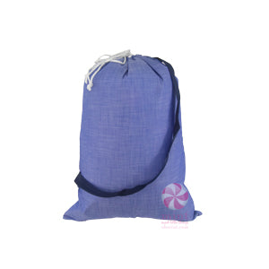 Blue Chambray Laundry Bag
