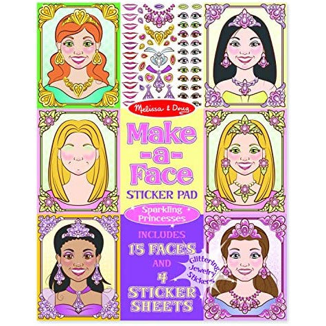 Make A face Princess Stickers