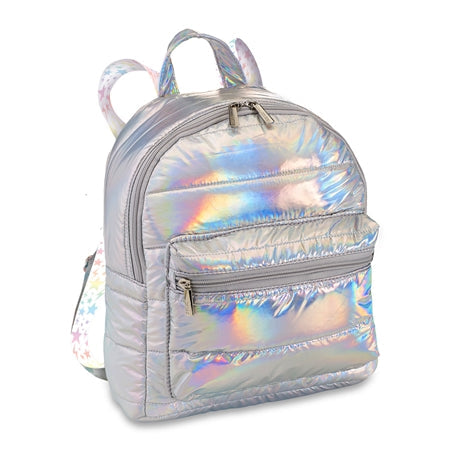 Pastel Stars Mini Puffer Backpack