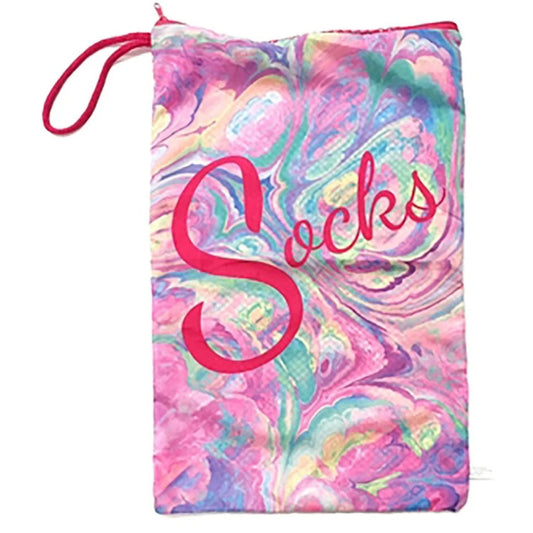 Marble Mesh Sock Bag